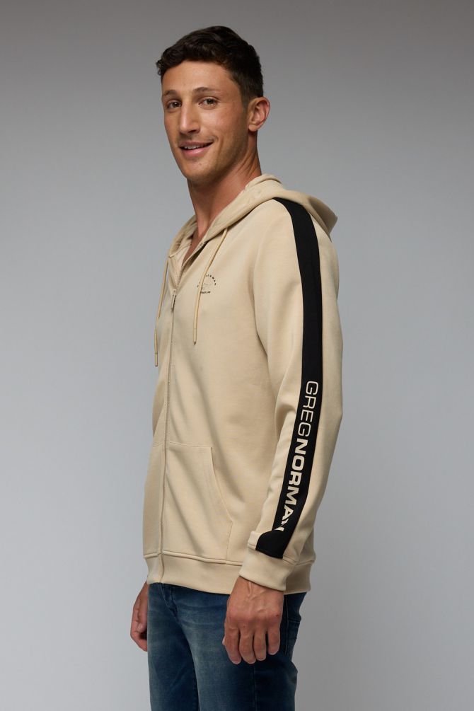 סווטשירט עם רוכסן מלא וקפוצ’ון מבית גרג נורמן