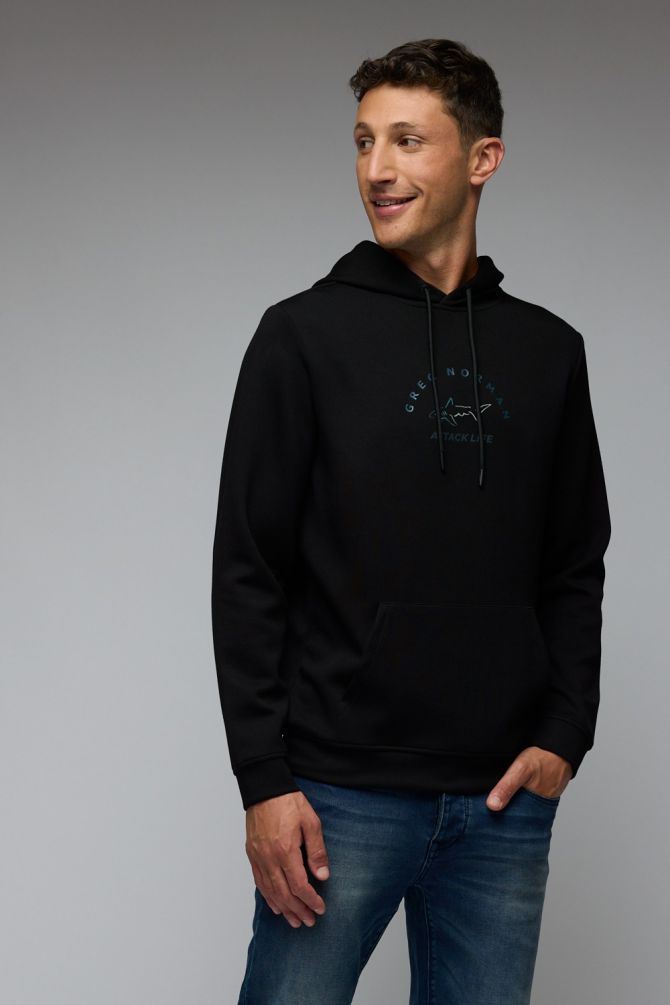 סוויטשירט עם קפוצון גרג נורמן