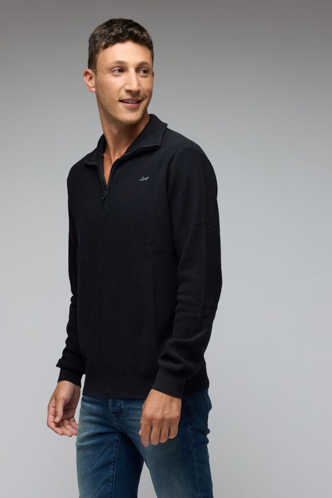 סריג עם חצי רוכסן גרג נורמן