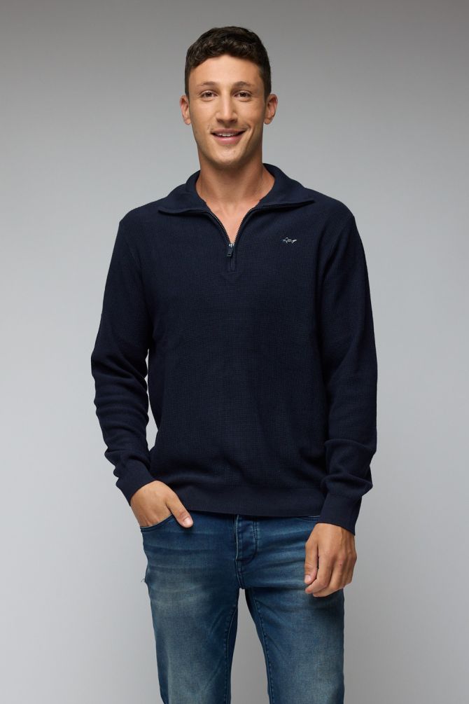 סריג עם חצי רוכסן גרג נורמן