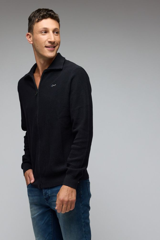 סריג עם רוכסן מלא גרג נורמן