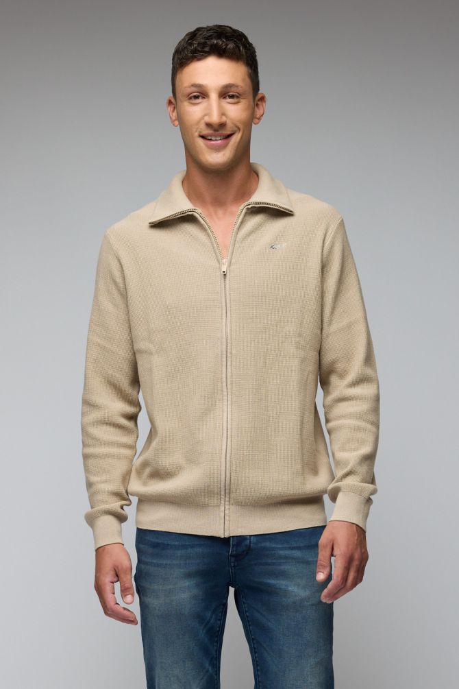 סריג עם רוכסן מלא גרג נורמן