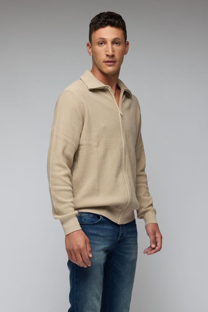 סריג עם רוכסן מלא גרג נורמן