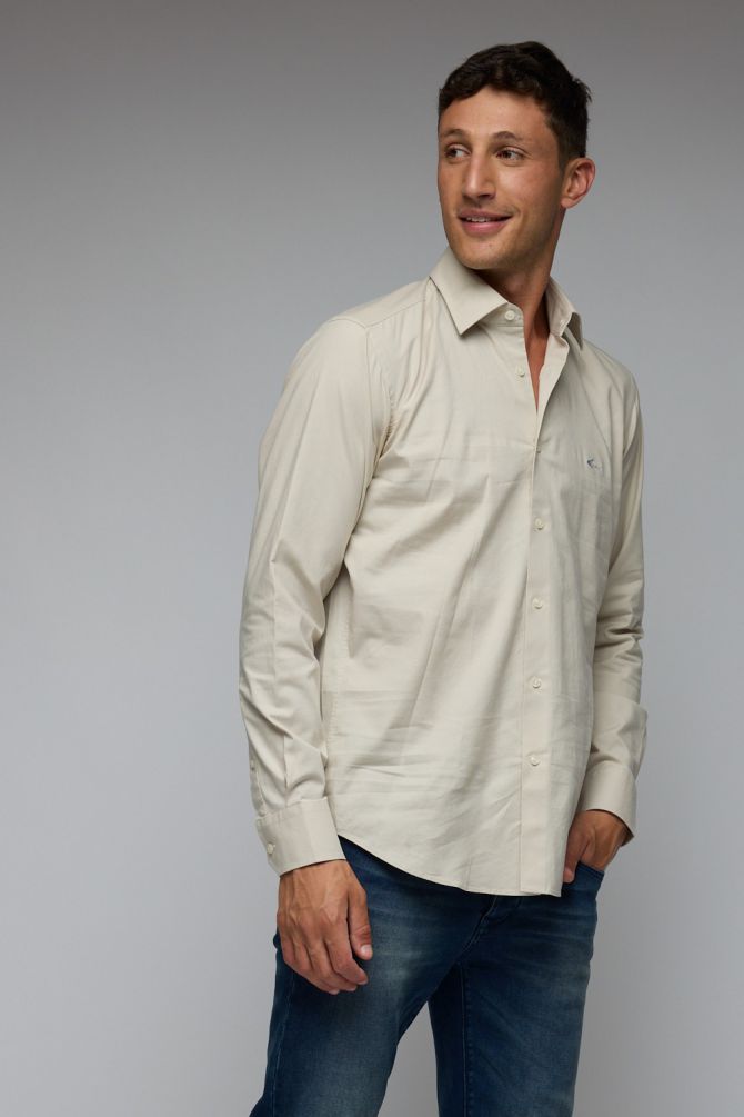 חולצה מכופתרת עם שרוול ארוך גרג נורמן