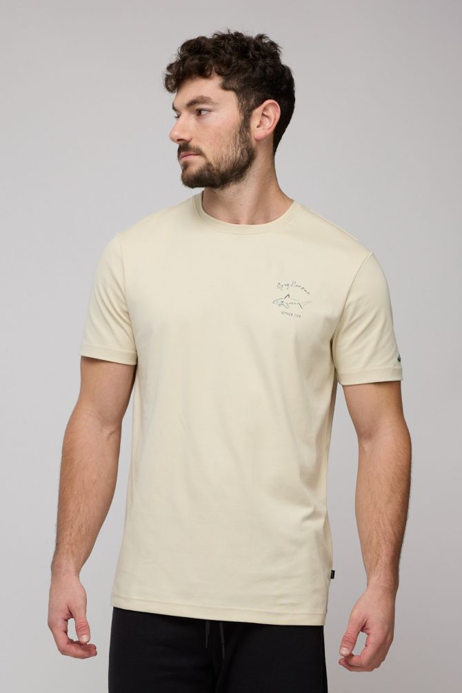 חולצת טי-שירט קצרה לגברים