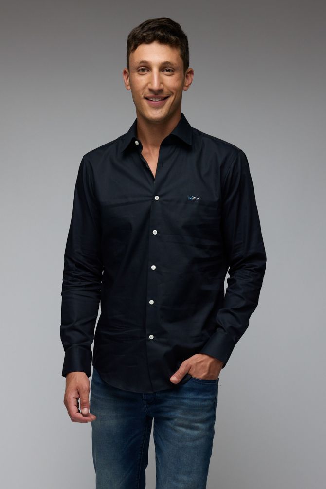 חולצה מכופתרת עם שרוול ארוך גרג נורמן