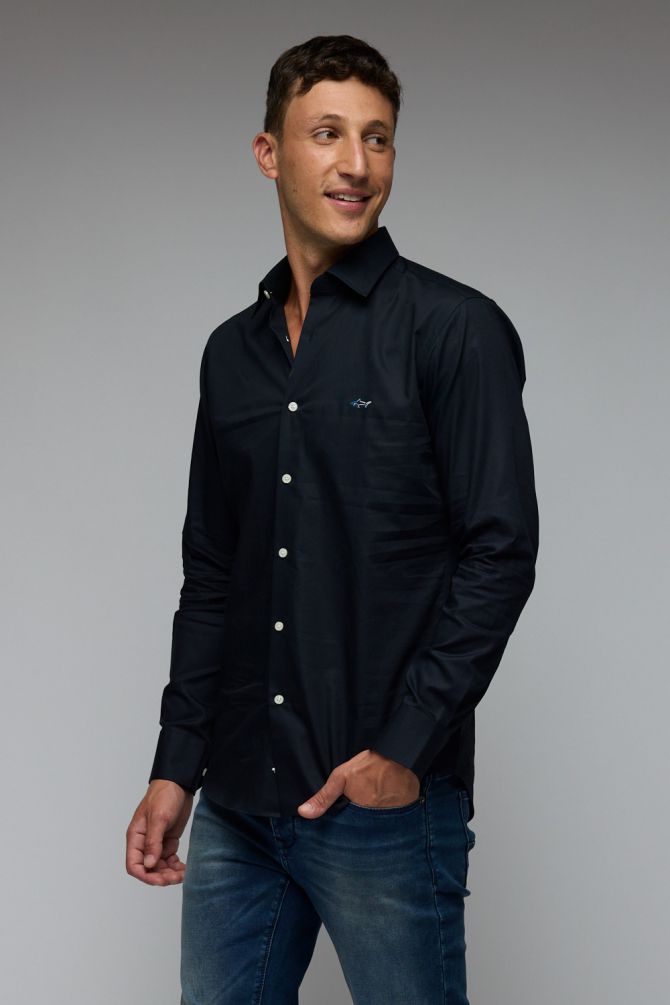 חולצה מכופתרת עם שרוול ארוך גרג נורמן