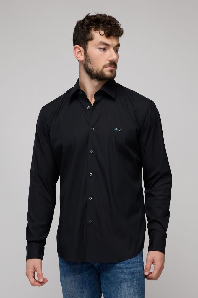 חולצה מכופתרת ארוכה לגברים