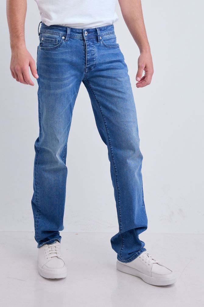 מכנסי ג’ינס Nautica ארוכים לגברים גזרה ישרה