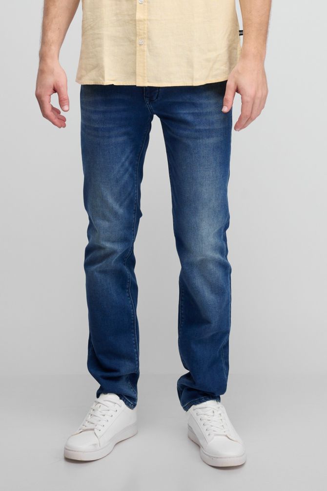 מכנסי ג’ינס Nautica ארוכים לגברים גזרה ישרה