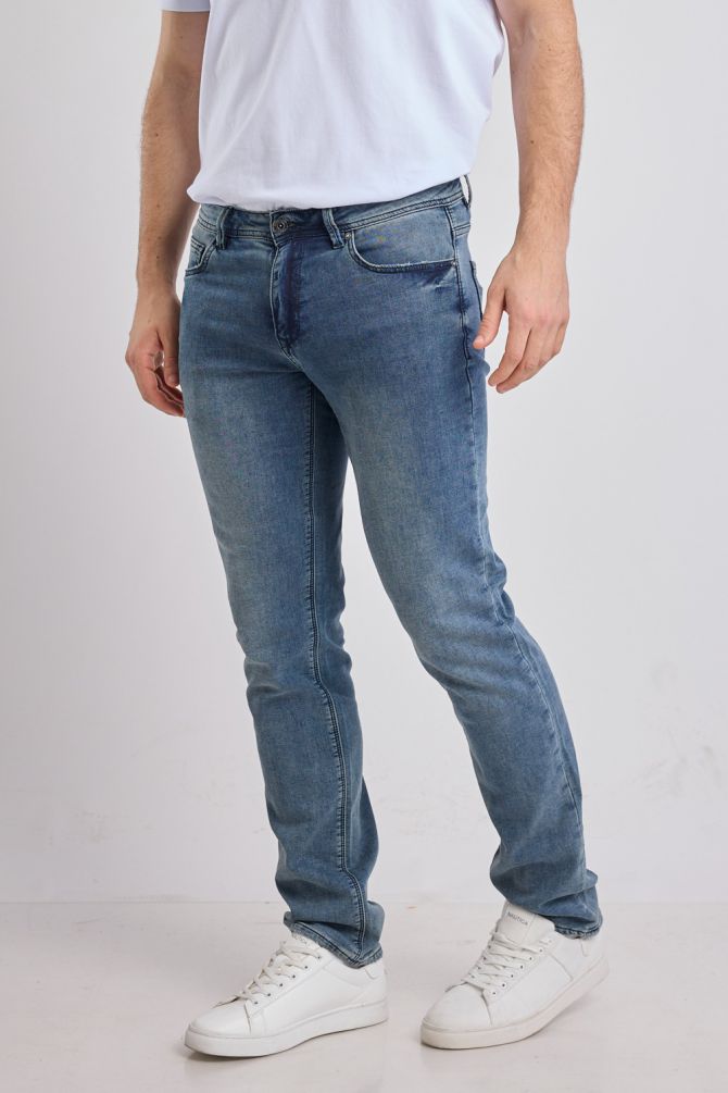 מכנסי ג’ינס Nautica ארוכים לגברים גזרה ישרה