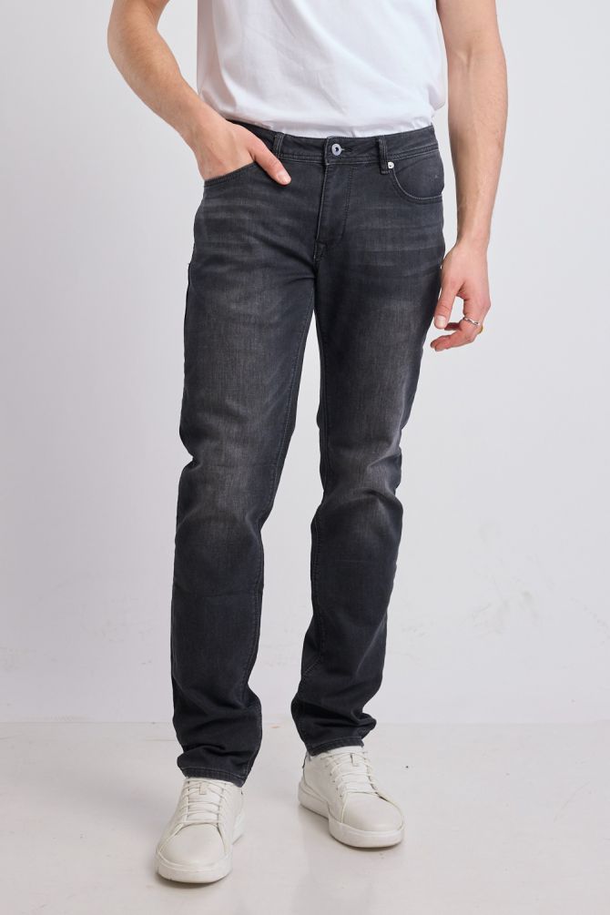 מכנסי ג’ינס Nautica ארוכים לגברים - שחור