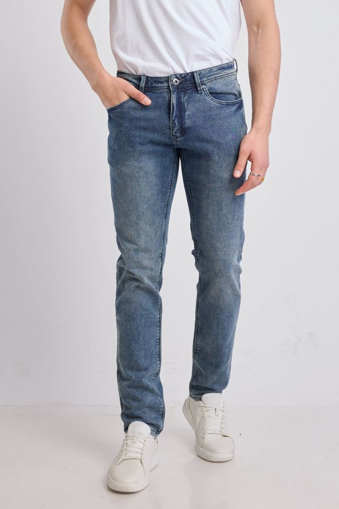 מכנסי ג’ינס Nautica ארוכים לגברים - שחור