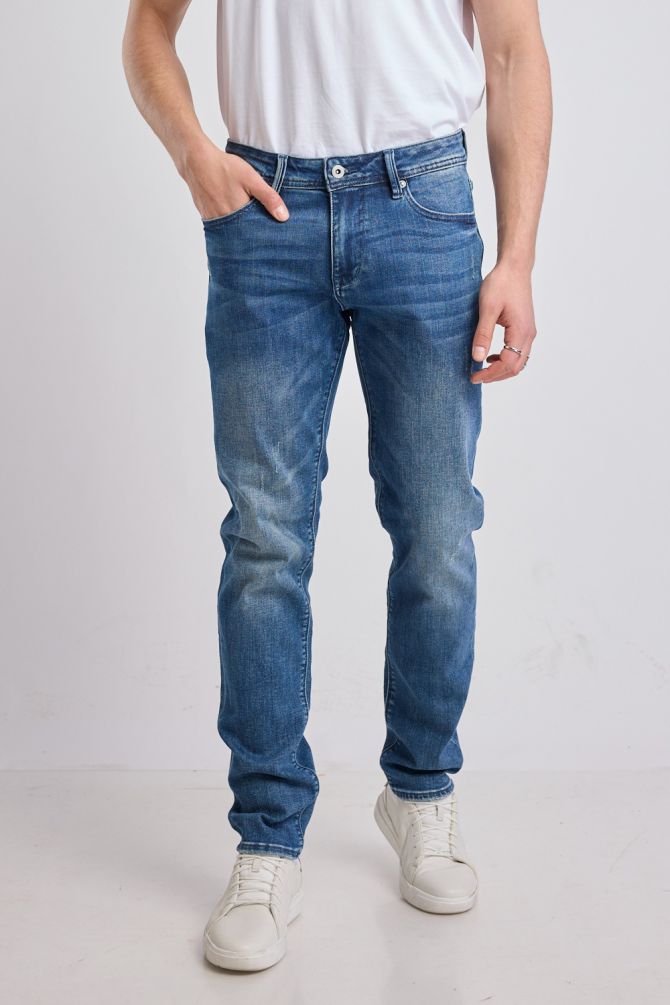 מכנסי ג’ינס Nautica ארוכים לגברים - שחור