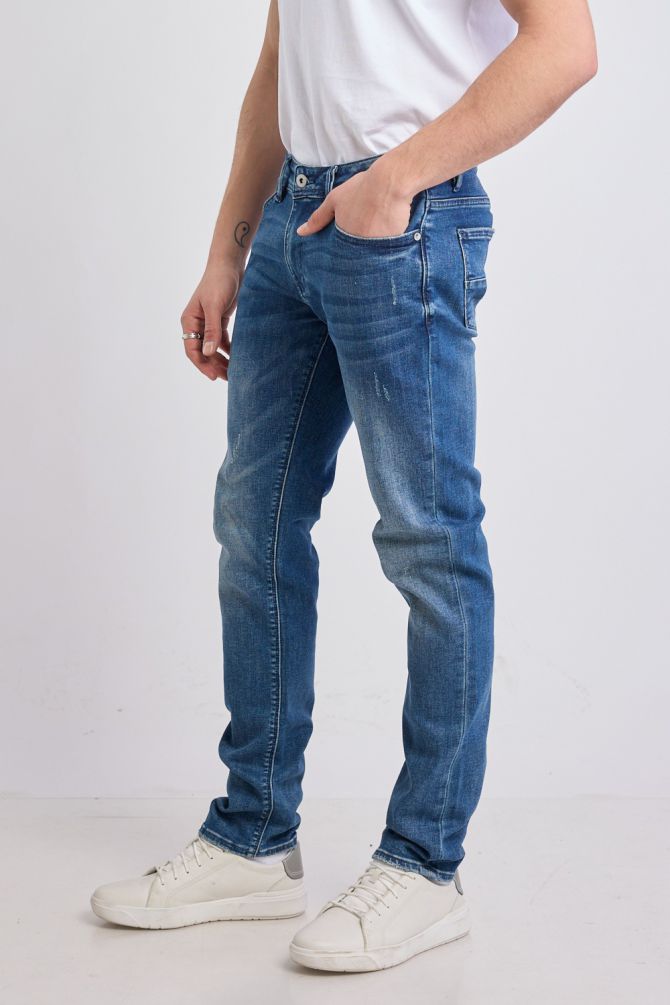 מכנסי ג’ינס Nautica ארוכים לגברים - שחור