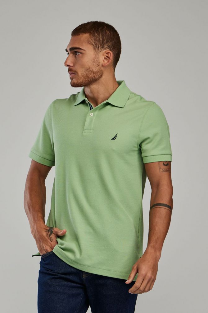 חולצת פולו SLIM FIT מבד מנדף