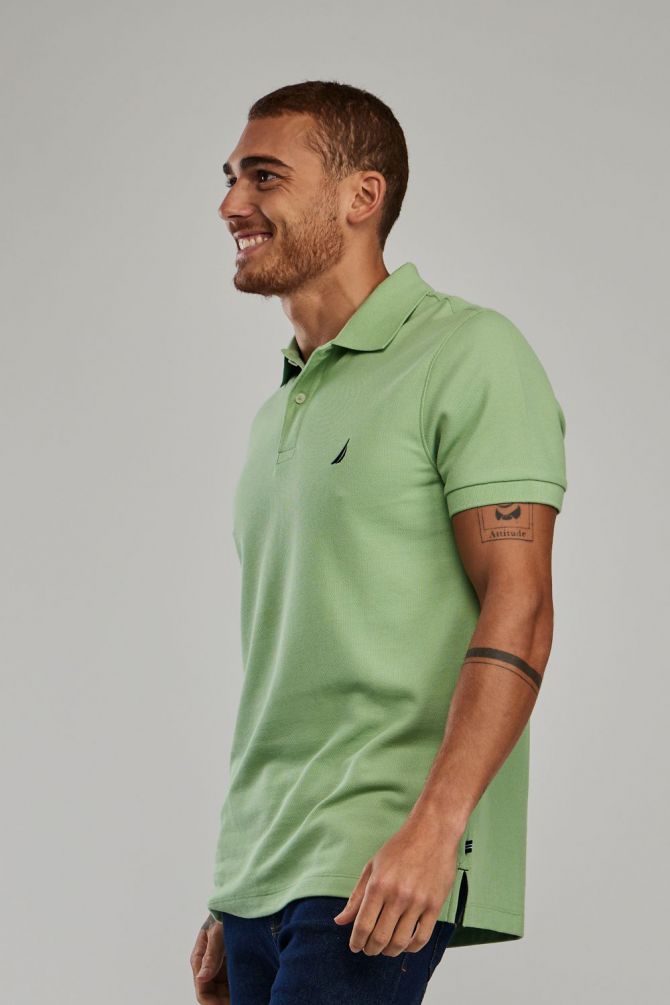 חולצת פולו SLIM FIT מבד מנדף