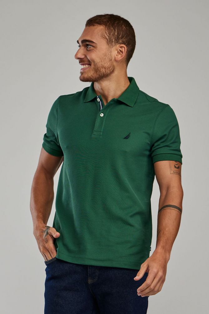 חולצת פולו SLIM FIT מבד מנדף