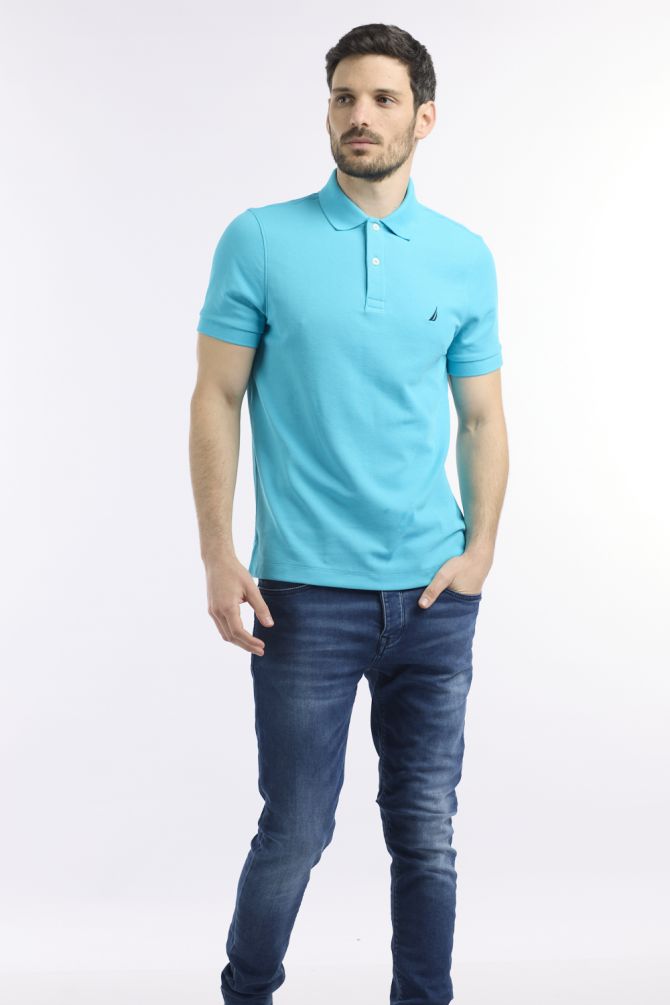 חולצת פולו SLIM FIT מבד מנדף