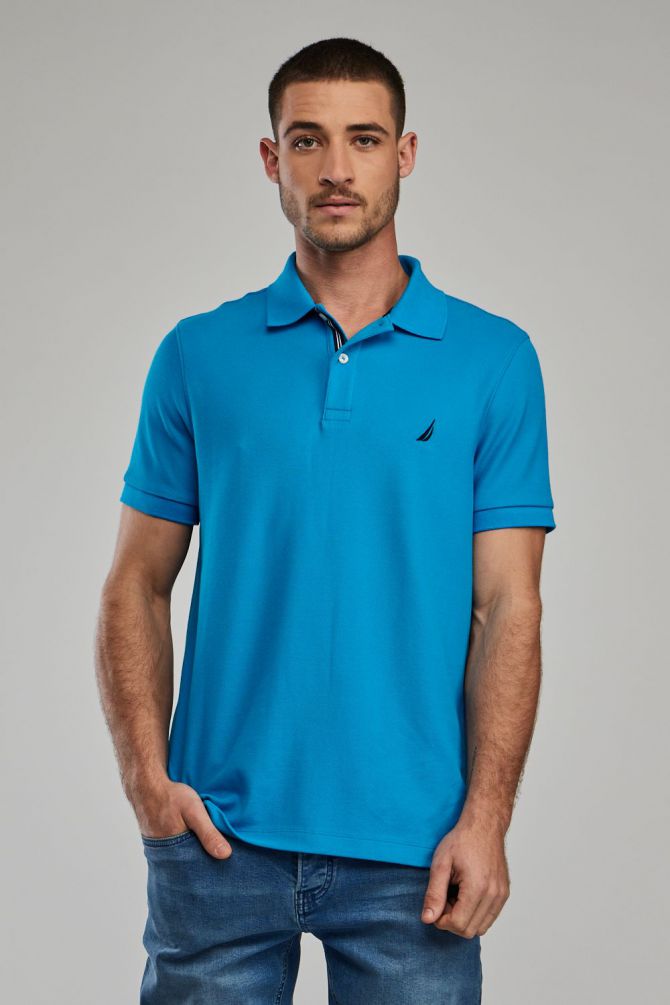 חולצת פולו SLIM FIT מבד מנדף