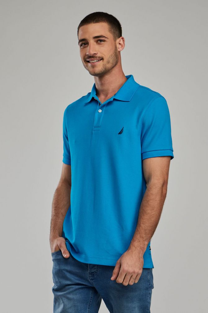 חולצת פולו SLIM FIT מבד מנדף