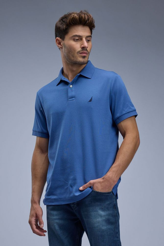 חולצת פולו קצרה Nautica גזרת SLIM לגברים