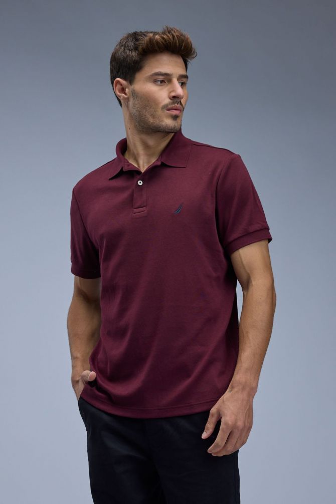 חולצת פולו קצרה Nautica גזרת SLIM לגברים