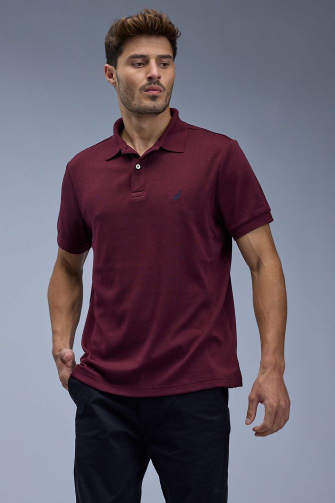 חולצת פולו קצרה Nautica גזרת SLIM לגברים