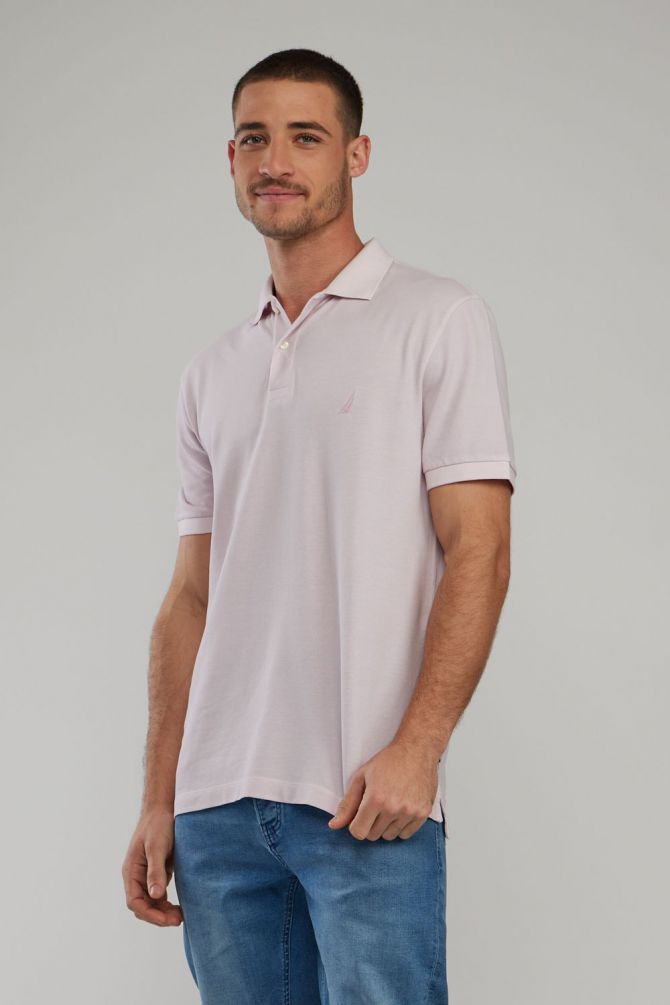 חולצת פולו Nautica לגברים עם לוגו רקום