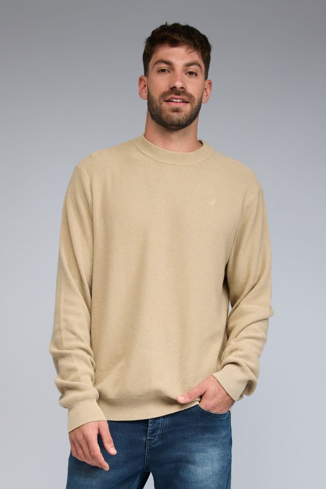 סריג NAUTICA  עם לוגו רקום לגברים