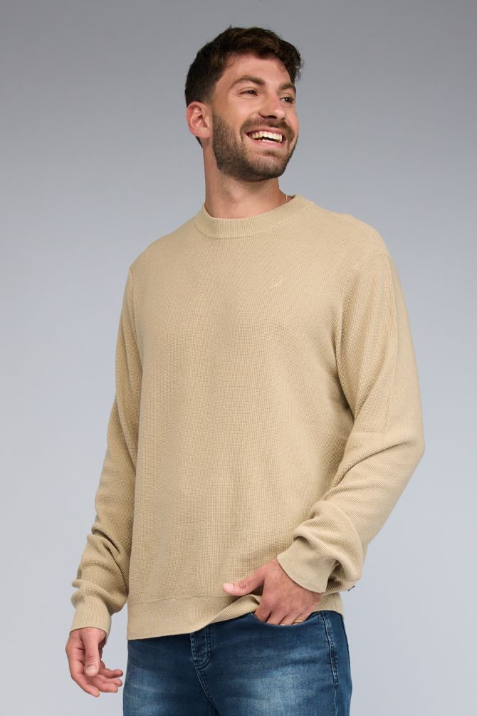 סריג NAUTICA  עם לוגו רקום לגברים