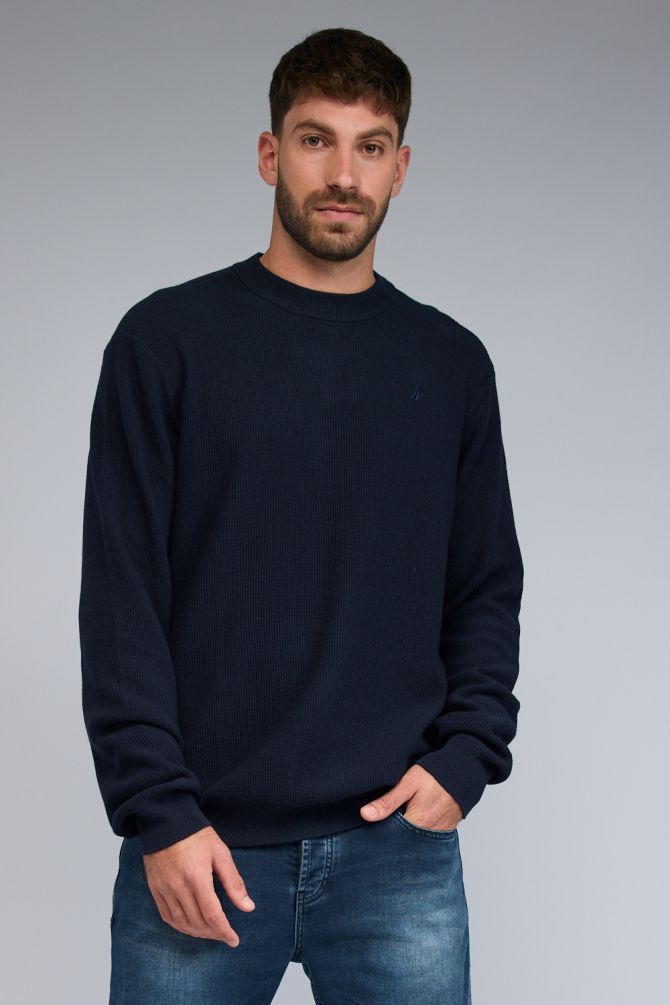 סריג NAUTICA  עם לוגו רקום לגברים