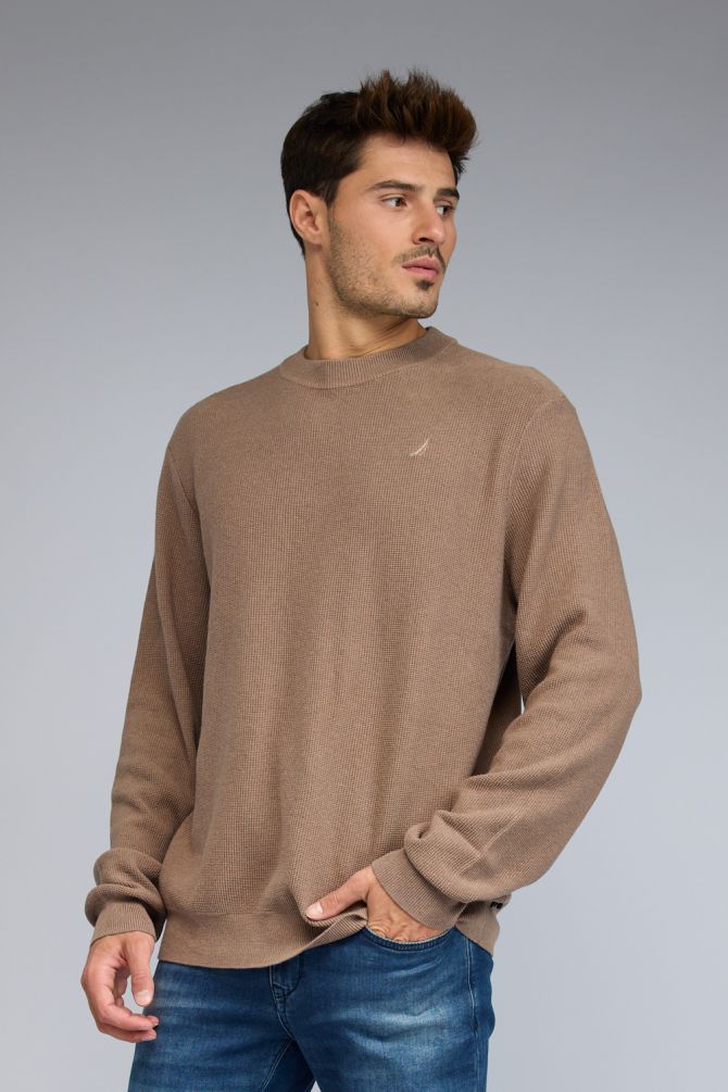 סריג NAUTICA  עם לוגו רקום לגברים