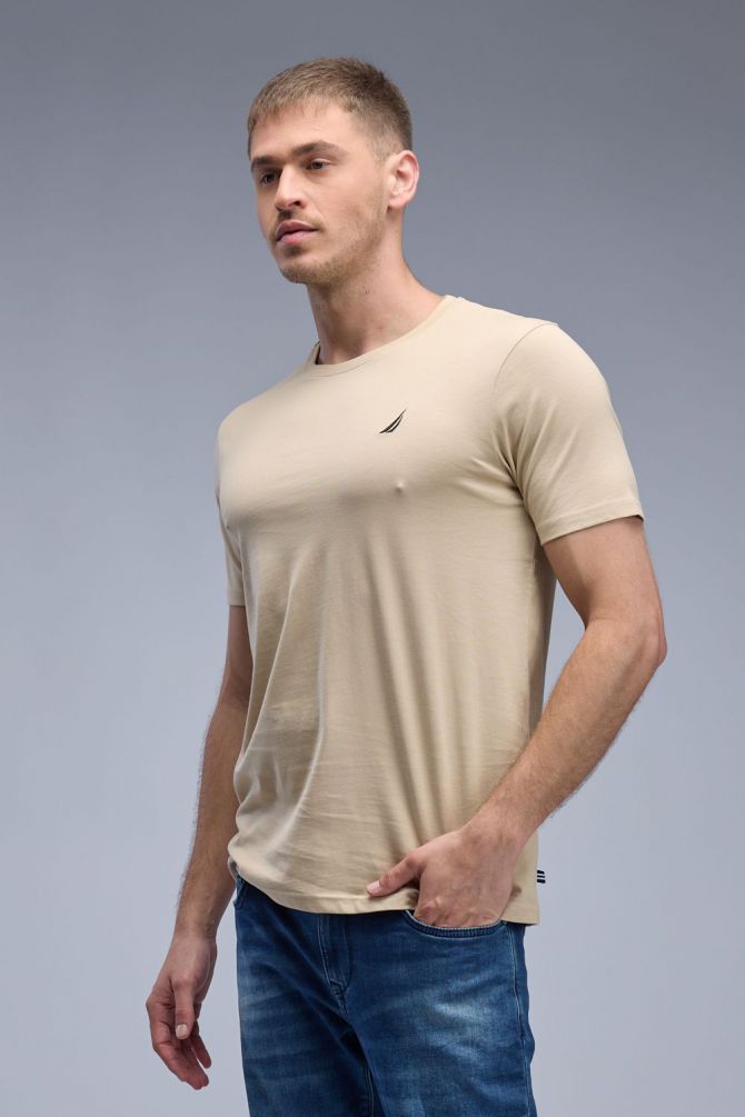 טי שירט קצרה עם לוגו Nautica לגברים