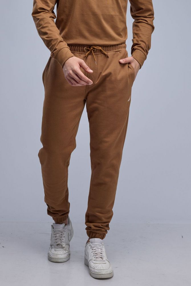 מכנסי טרנינג Nautica מכפלת צמודה לגברים