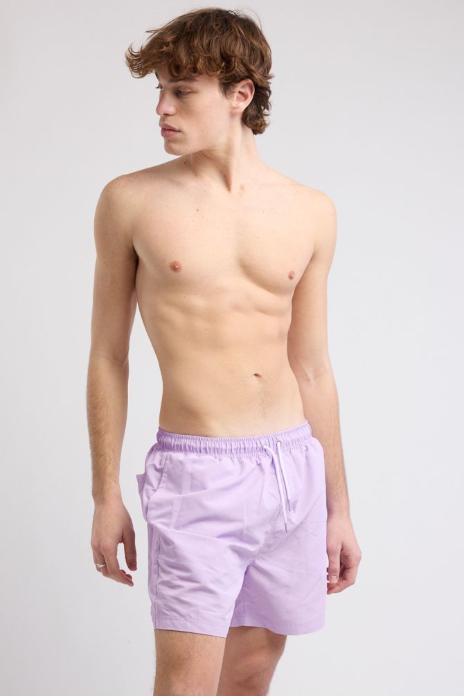 מכנסי בגד ים Nautica לגברים דוגמא חלקה