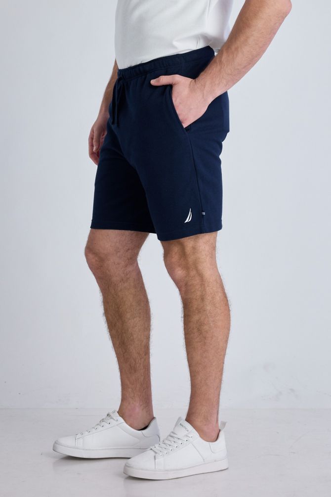 מכנסי ברמודה NAUTICA עם לוגו רקום לגברים