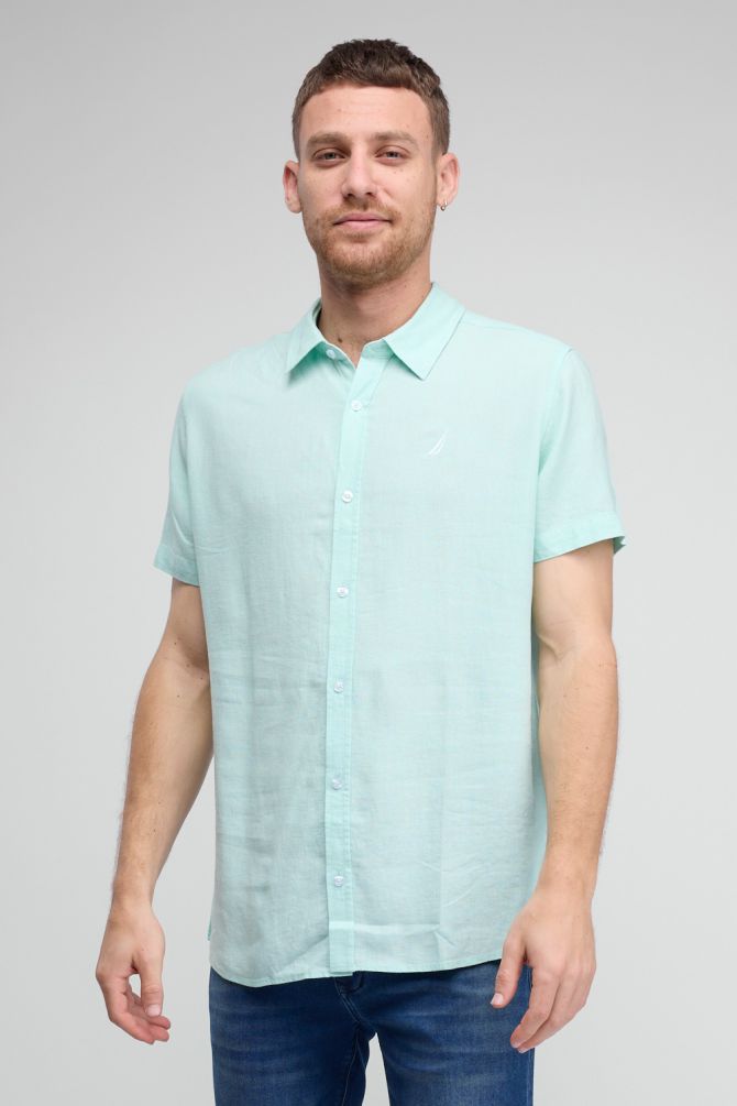 חולצה מכופתרת NAUTICA קצרה לגברים