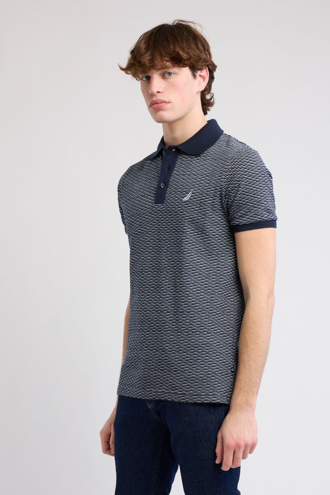 חולצת פולו Nautica עם דוגמא לגברים