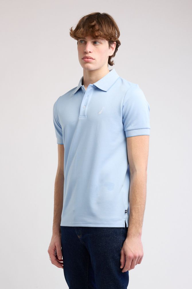 חולצת פולו Nautica קצרה עם לוגו רקום גברים