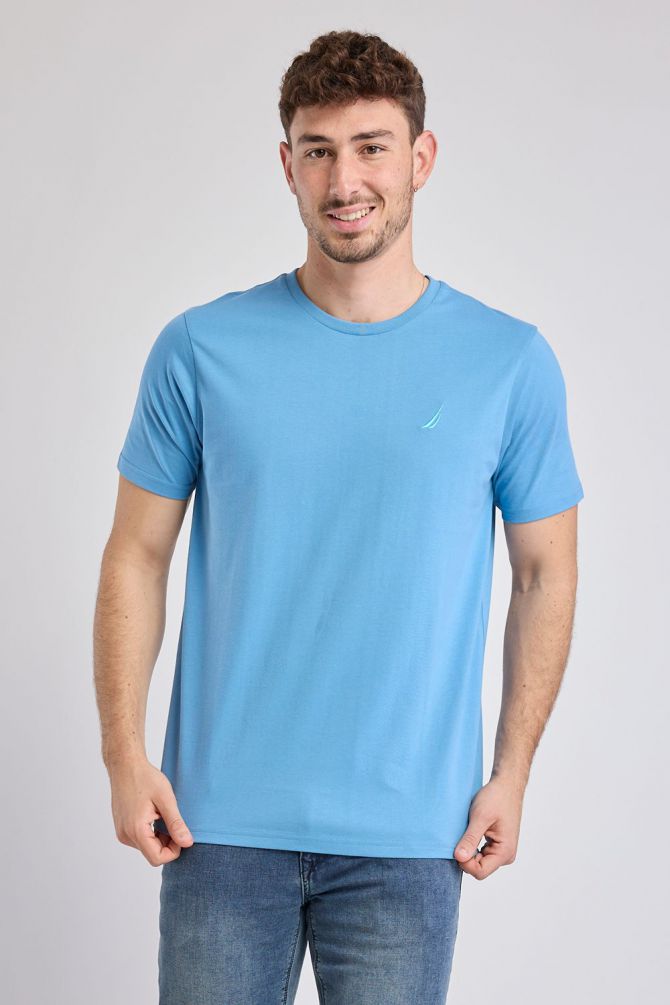 טי שירט קצרה עם לוגו Nautica לגברים