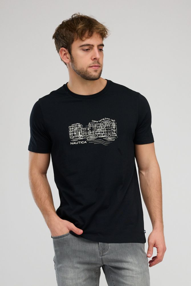 חולצת טי-שירט קצרה לגברים