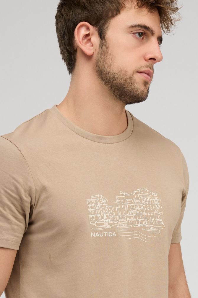 חולצת טי-שירט קצרה לגברים