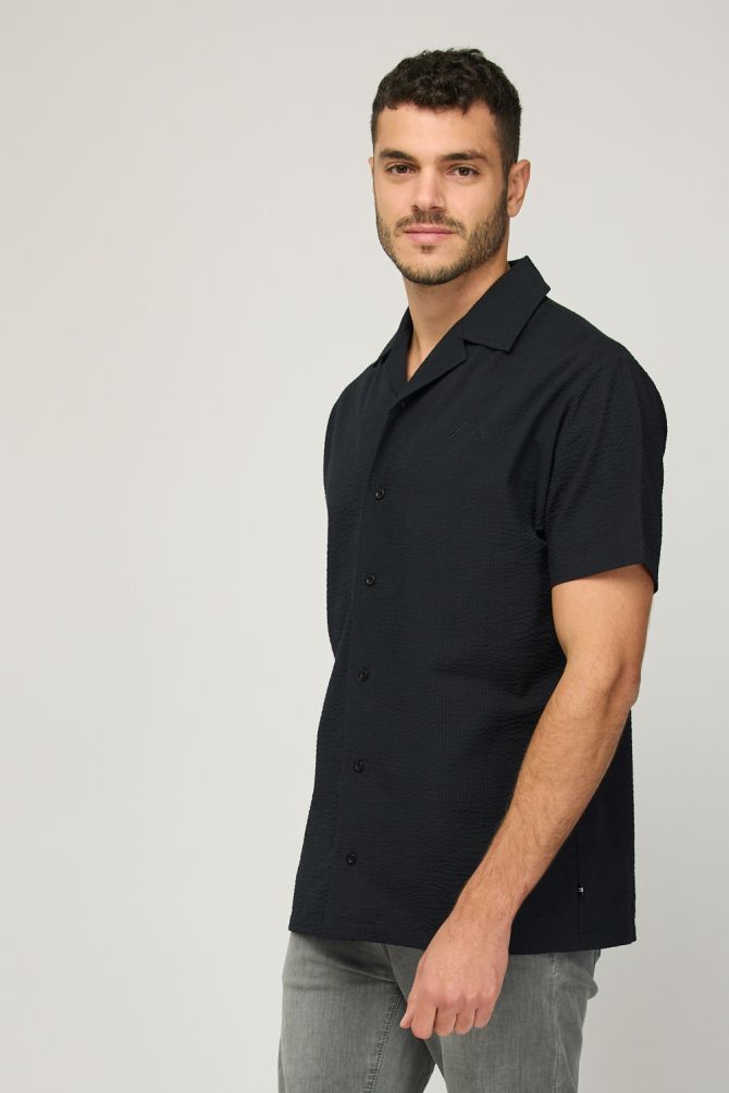 חולצת בד קצרה לגברים