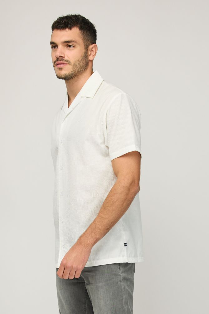 חולצת בד קצרה לגברים