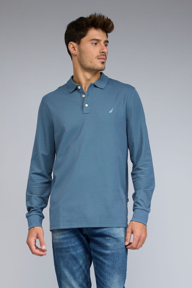 חולצת פולו Nautica ארוכה לגברים