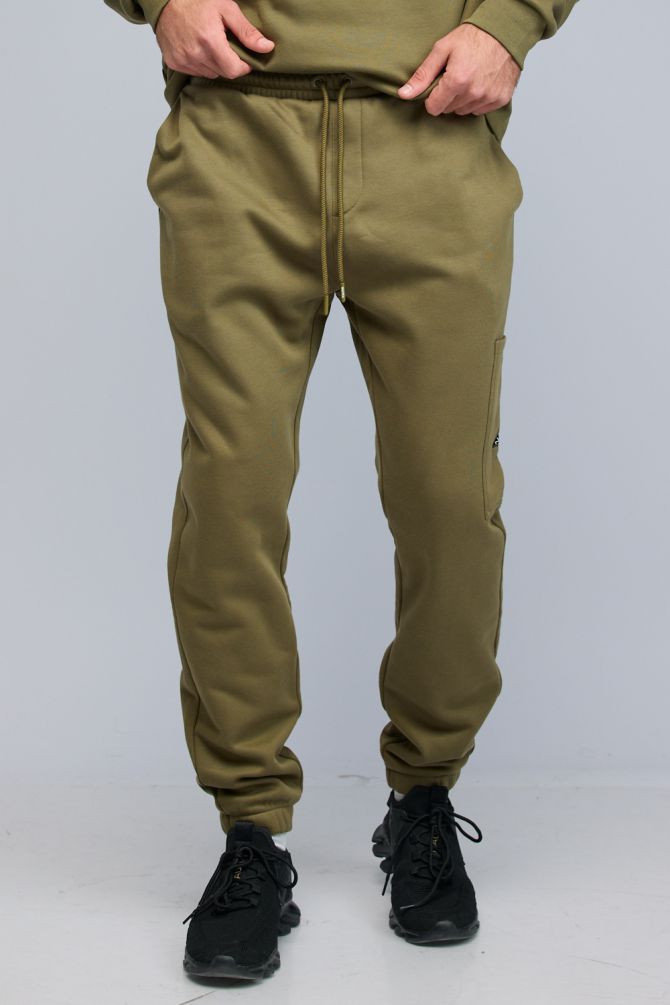 מכנסי טרנינג Nautica עם מכפלת צמודה לגברים