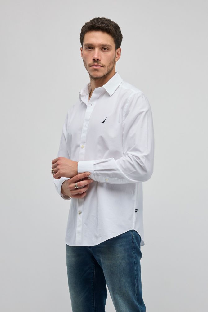 חולצה מכופתרת עם שרוולים ארוכים Nautica לגברים