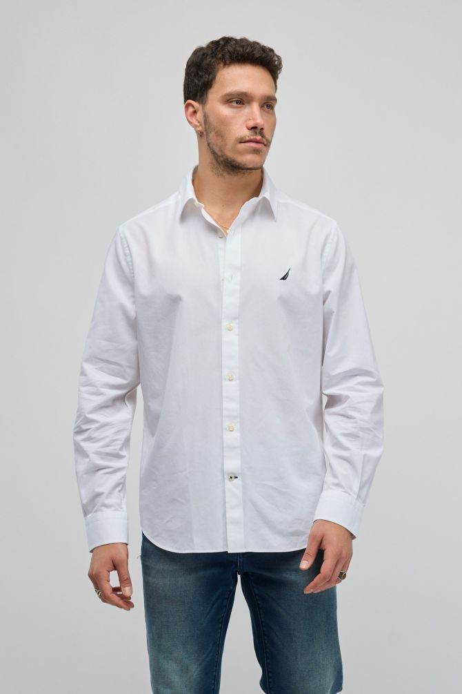 חולצה מכופתרת עם שרוולים ארוכים Nautica לגברים