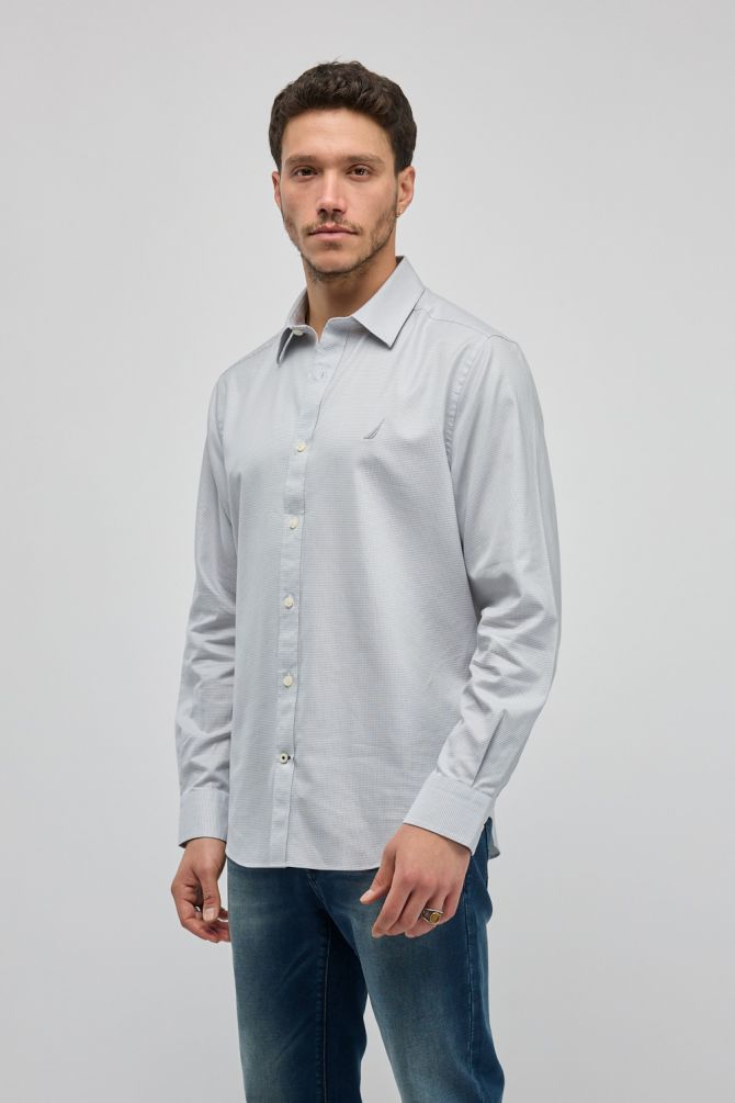 חולצה מכופתרת עם שרוולים ארוכים Nautica לגברים